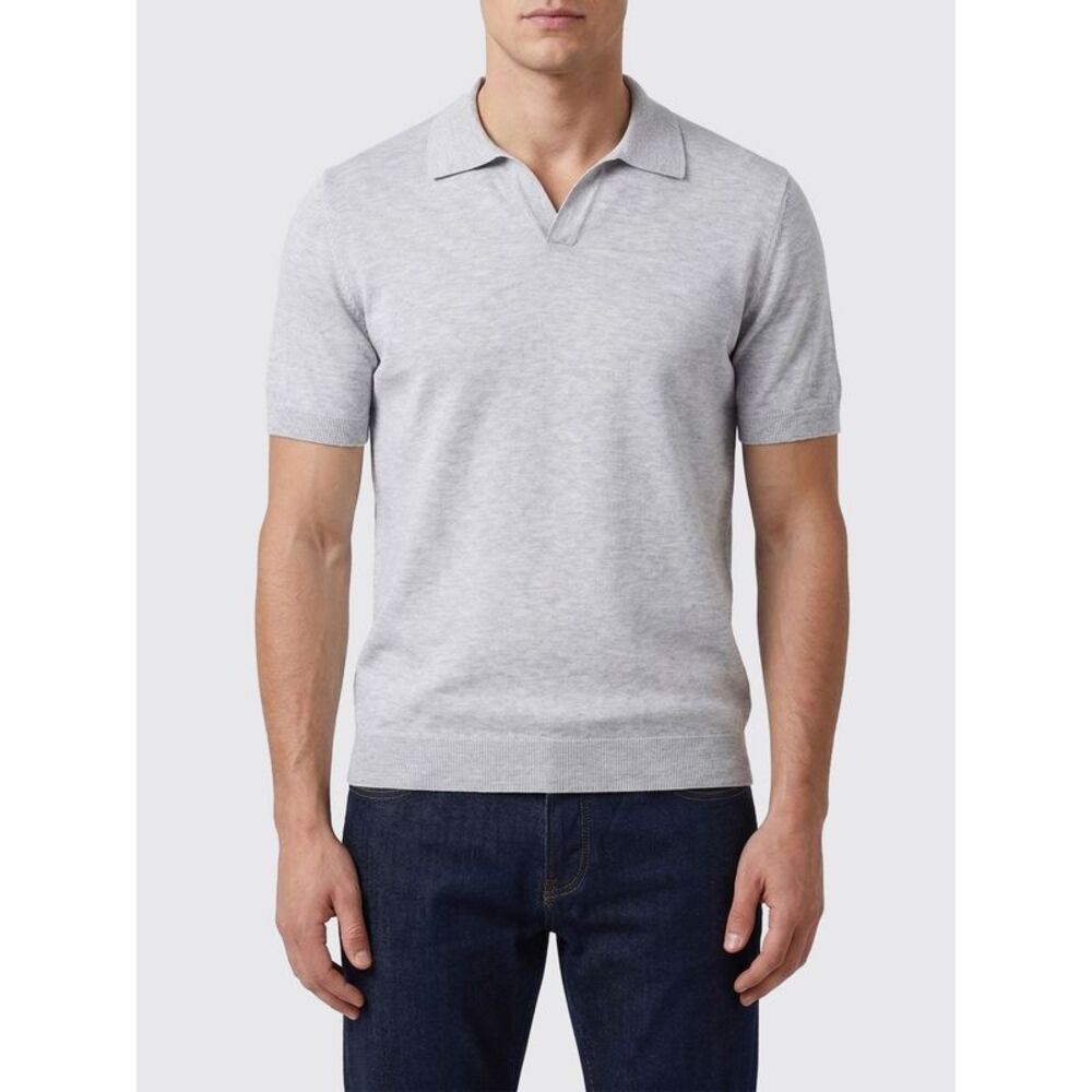 Tagliatore Polo Shirt Men Grey